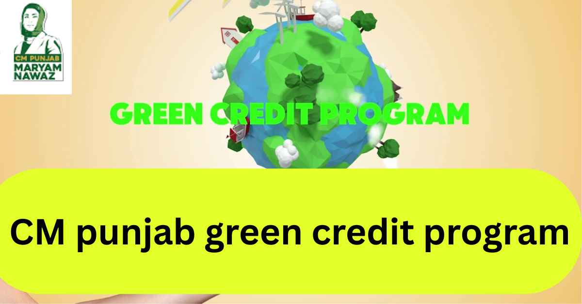 What is CM Punjab Green Credit Program And how we Apply
