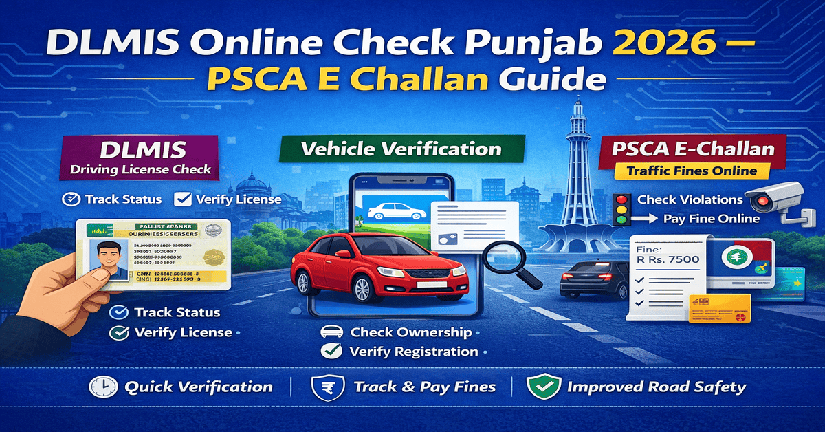 DLMIS Online Check Punjab 2026 – PSCA E Challan Guide