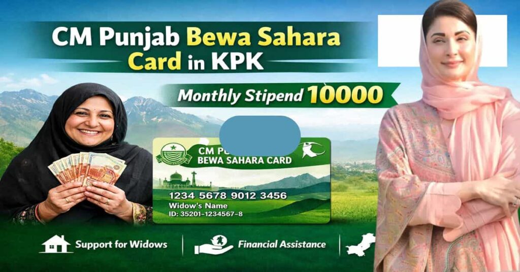 CM Punjab Bewa Sahara Card in KPK