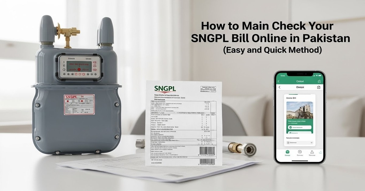 How to Check Your SNGPL Bill Online in Pakistan