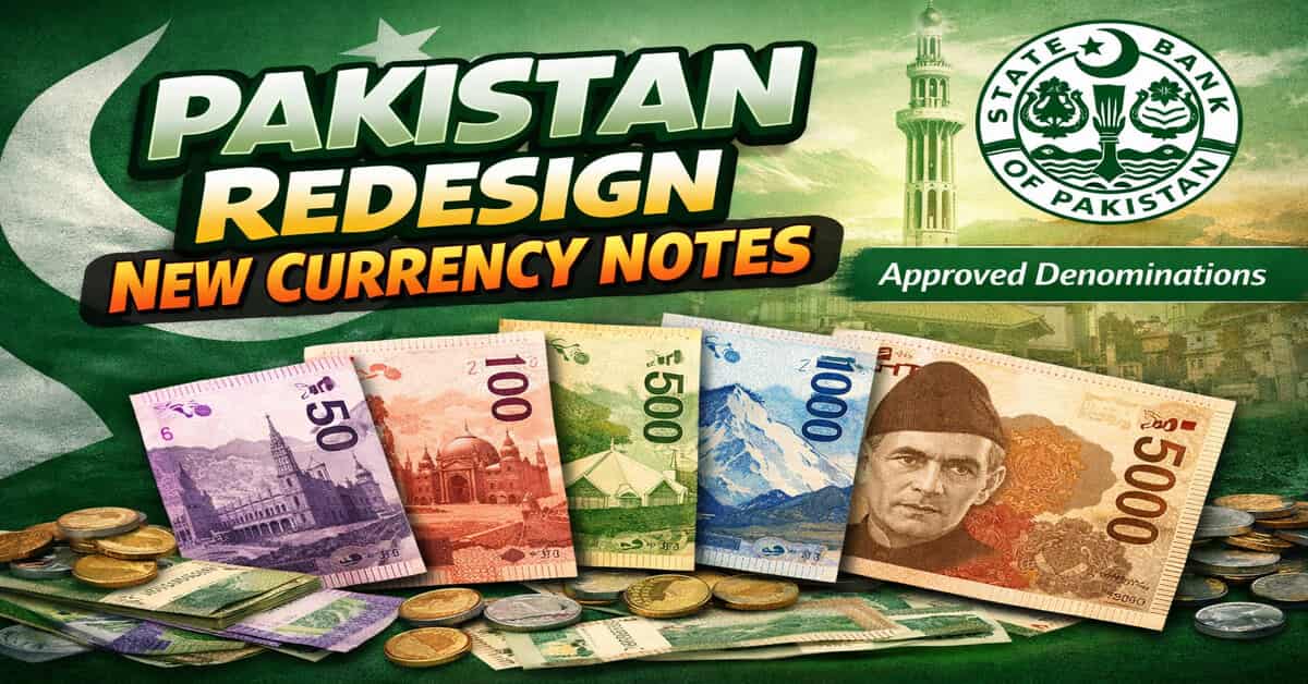 Pakistan Redesign New Currency Notes