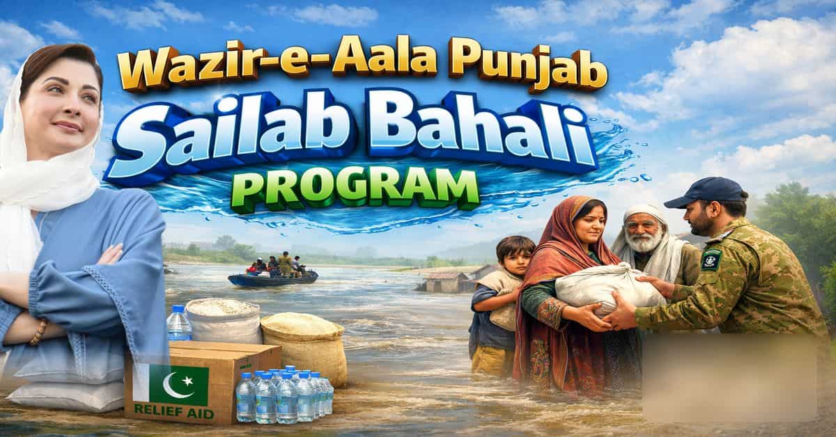 Wazir-e-Aala Punjab Sailab Bahali Program