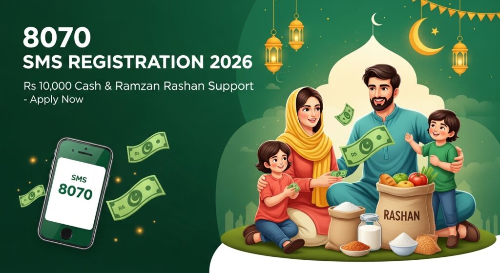 8070 SMS Registration 2026 – How to Register & Check Eligibility Rs 10,000 Cash & Rashan