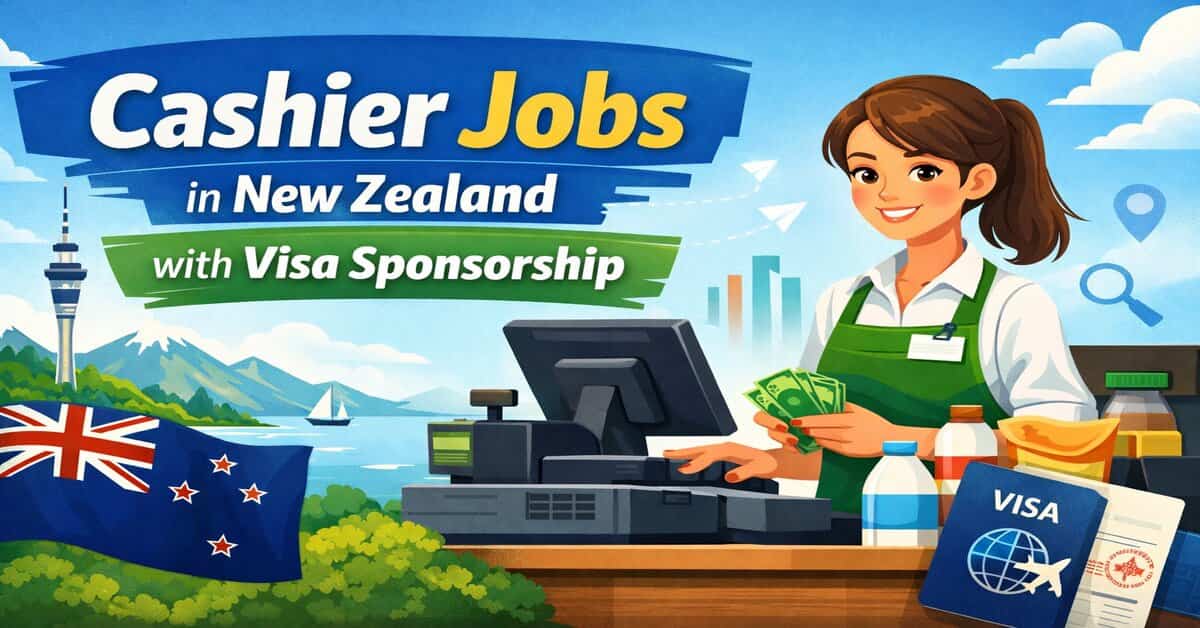 Cashier Jobs in New Zealand with Visa Sponsorship