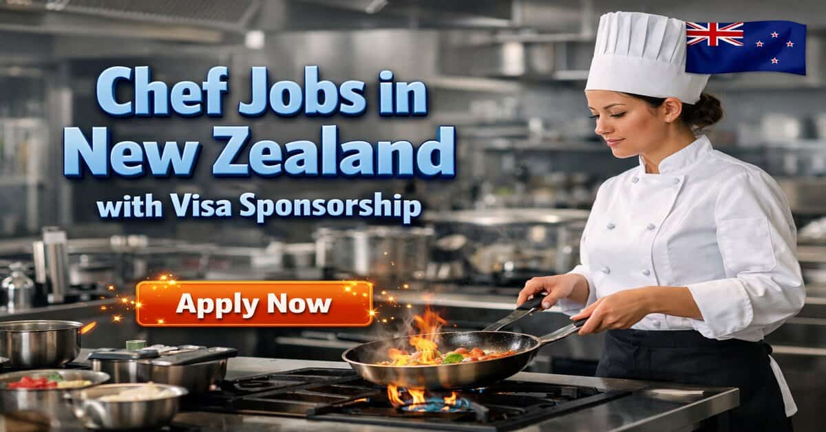 Chef Jobs in New Zealand with Visa Sponsorship