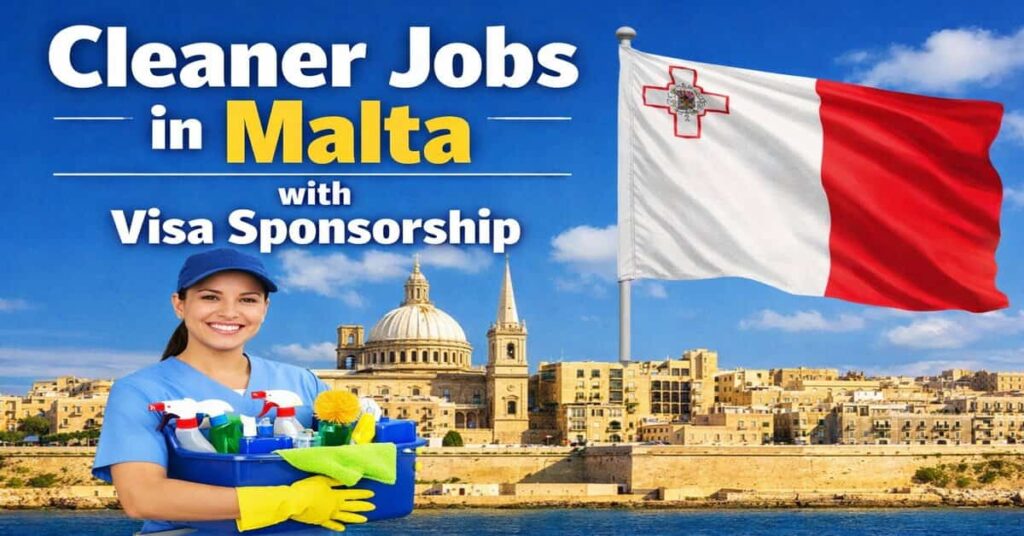 Cleaner Jobs in Malta with Visa Sponsorship