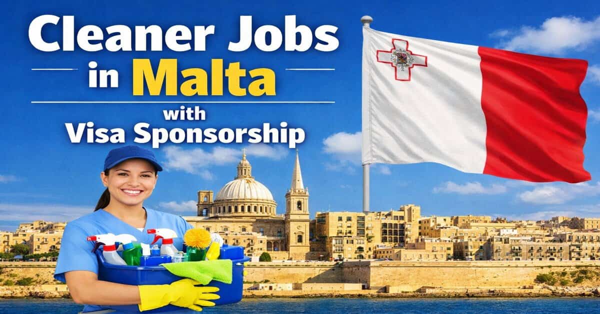 Cleaner Jobs in Malta with Visa Sponsorship