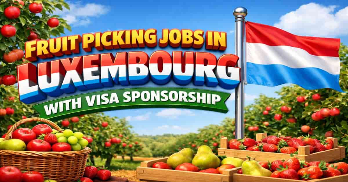 Fruit Picking Jobs in Luxembourg with Visa Sponsorship