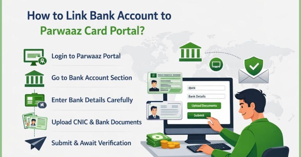 How to Link Bank Account to Parwaaz Card Portal