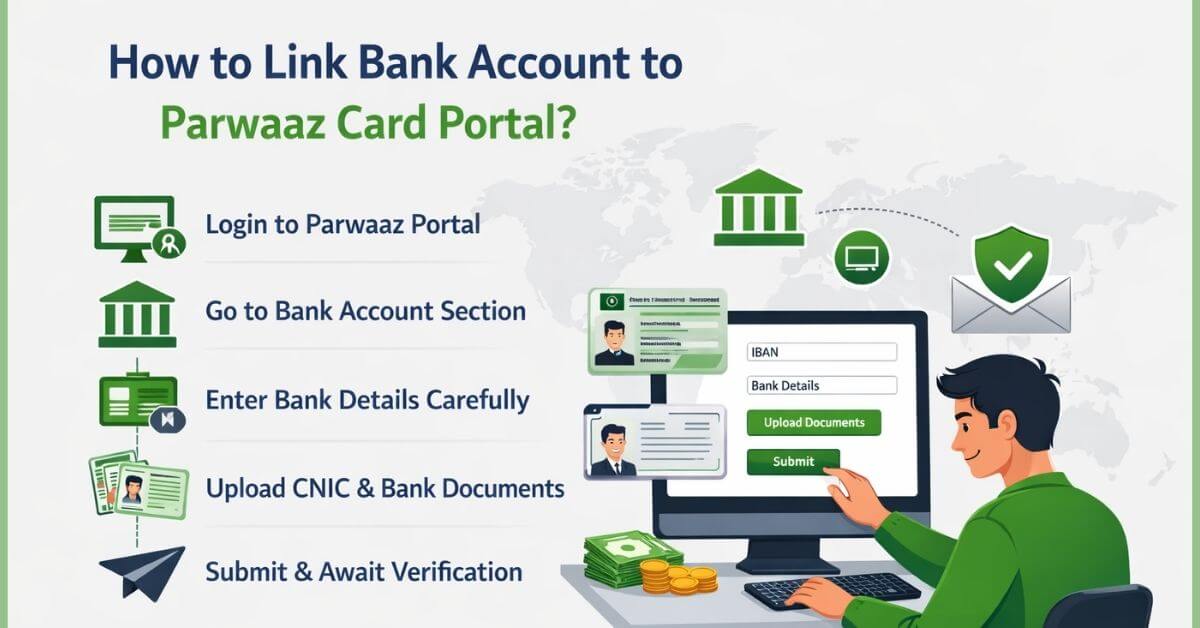 How to Link Bank Account to Parwaaz Card Portal