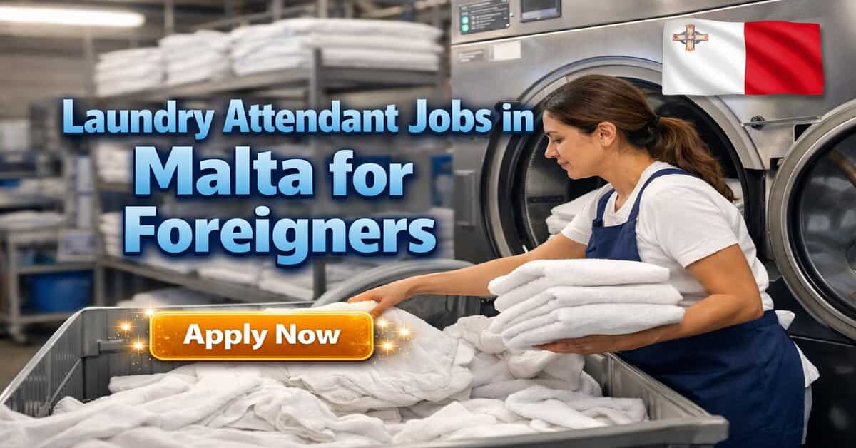 Laundry Attendant Jobs in Malta for Foreigners