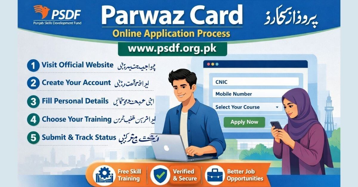 Parwaz Card PSDF Online Application Process
