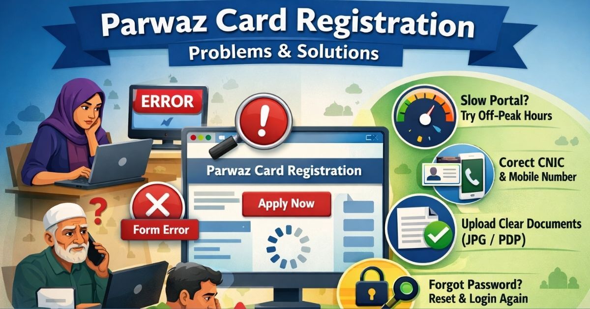 Parwaz Card Registration Problems and Solutions