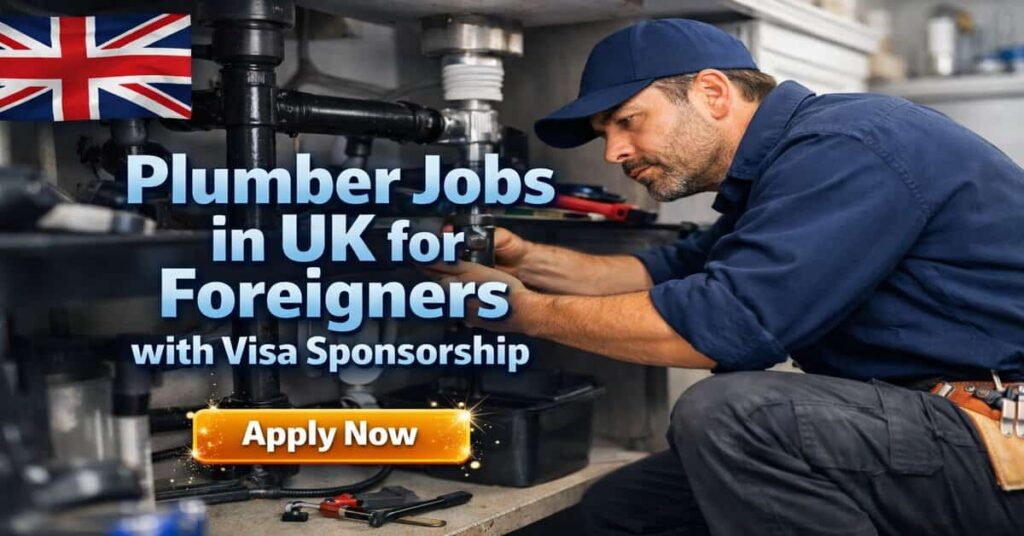 Plumber Jobs in UK for Foreigners with Visa Sponsorship
