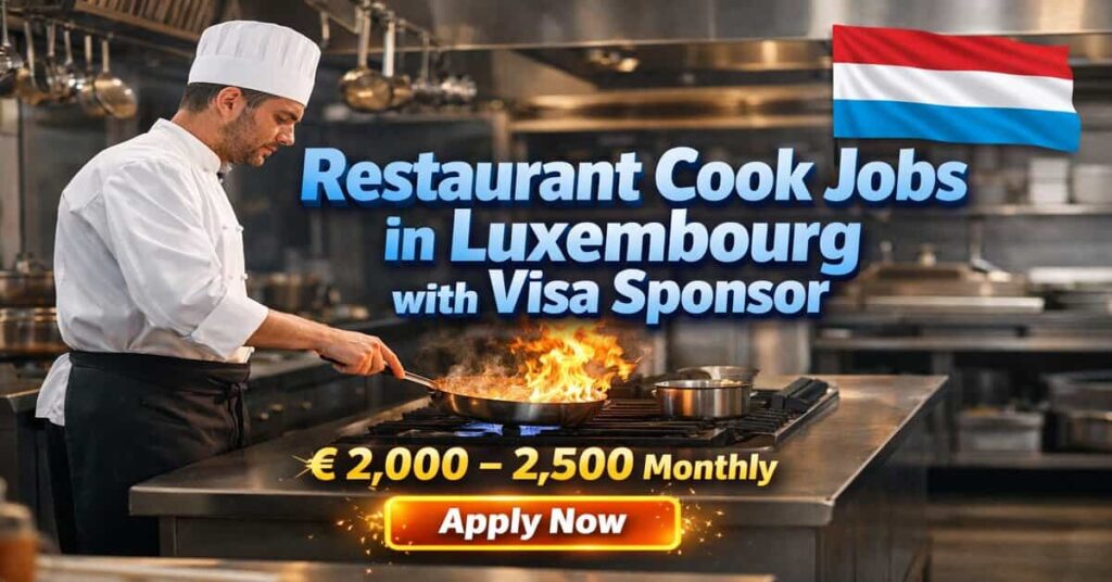 Restaurant Cook Jobs in Luxembourg with Visa Sponsor