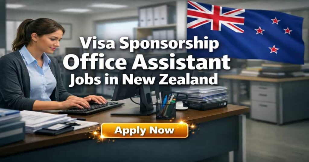 Visa Sponsorship Office Assistant Jobs in New Zealand