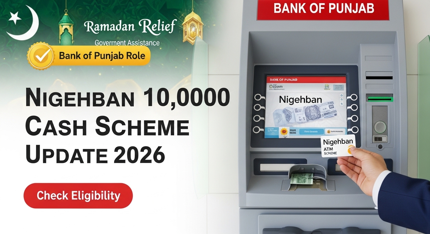 Bank of Punjab Role in Nigehban 10,000 Cash Scheme 2026 – ATM Card, Eligibility & Withdrawal Guide