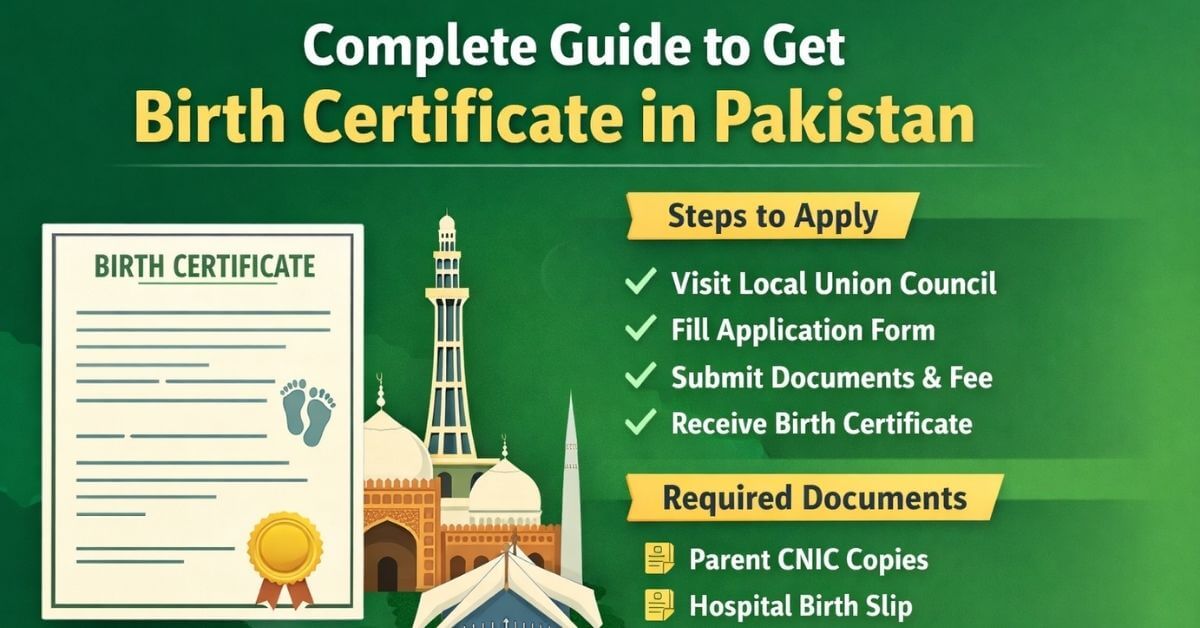 Complete Guide to Get Birth Certificate in Pakistan