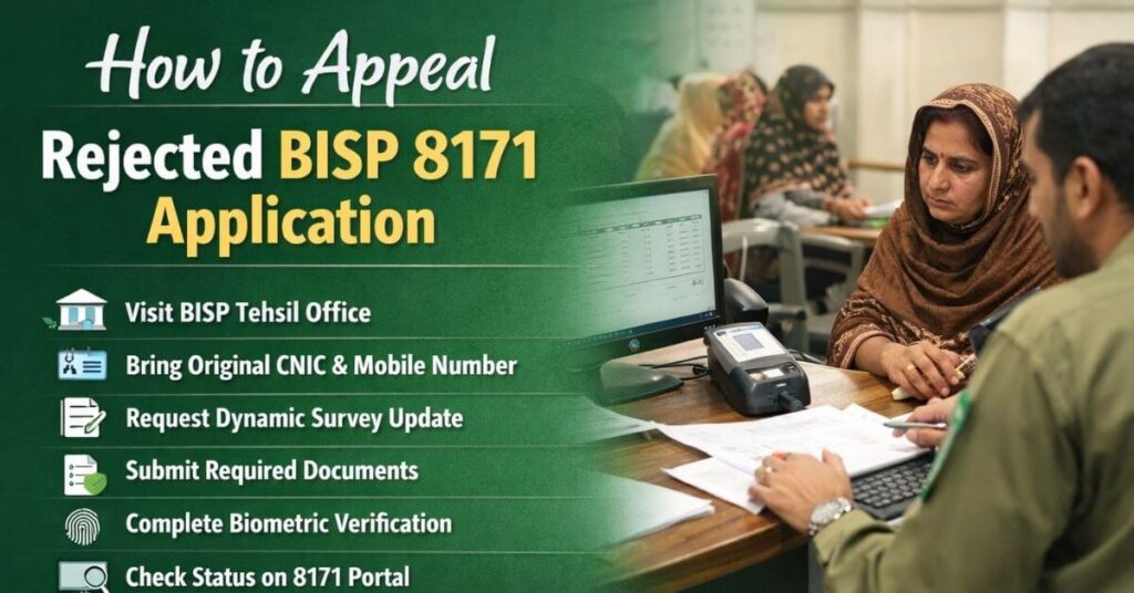 How to Appeal Rejected BISP 8171 Application
