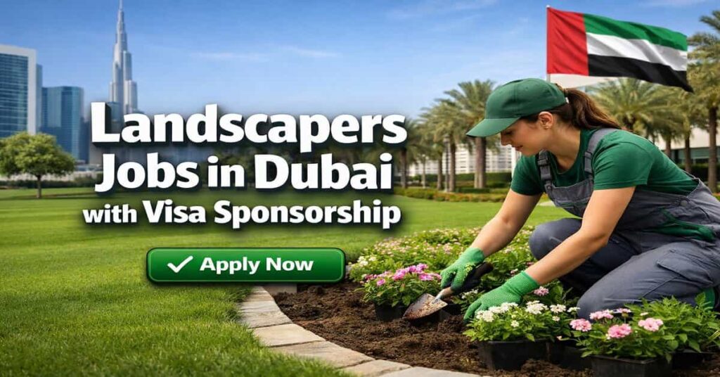 Landscapers Jobs in Dubai with Visa Sponsorship