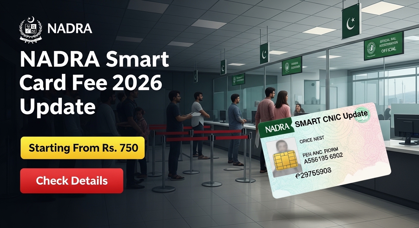 NADRA Smart Card Fee in Pakistan 2026 – Latest Charges, Documents & Complete Application Guide
