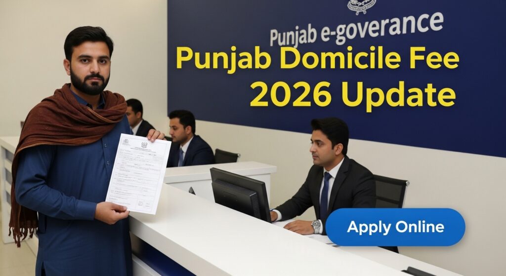 New Punjab Domicile Fee 2026 – Latest Rates, Online Apply Method & Complete Guide