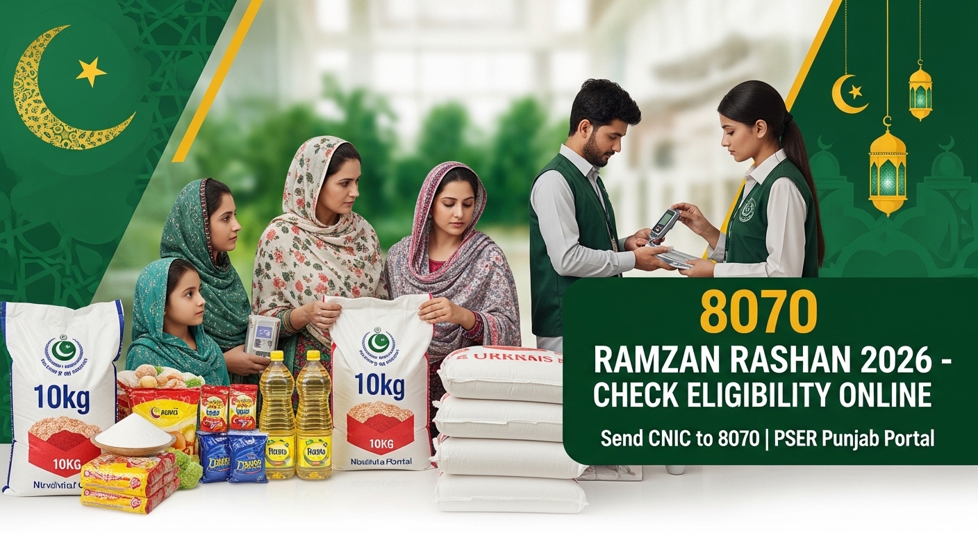 Ramzan Rashan 2026 Punjab Check 8070 Eligibility & Complete PSER Registration Guide