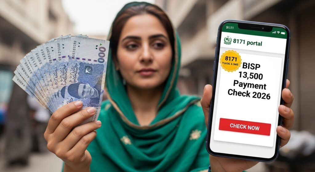 Today Update BISP 13500 Payment Check Online 2026 Through 8171 Portal & SMS Method